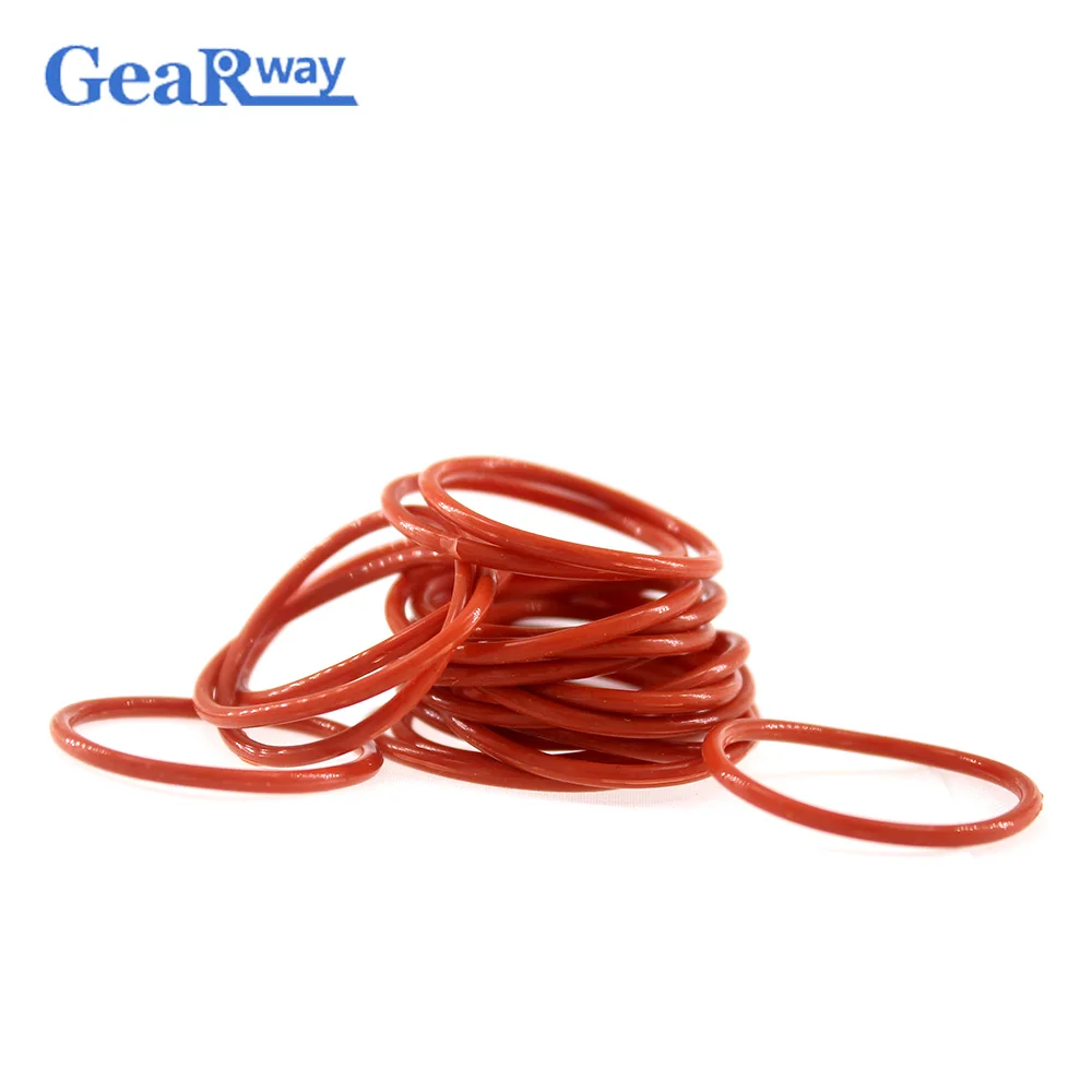 Gearway красные силиконовые уплотнительные кольца 2 мм толщина уплотнительное
