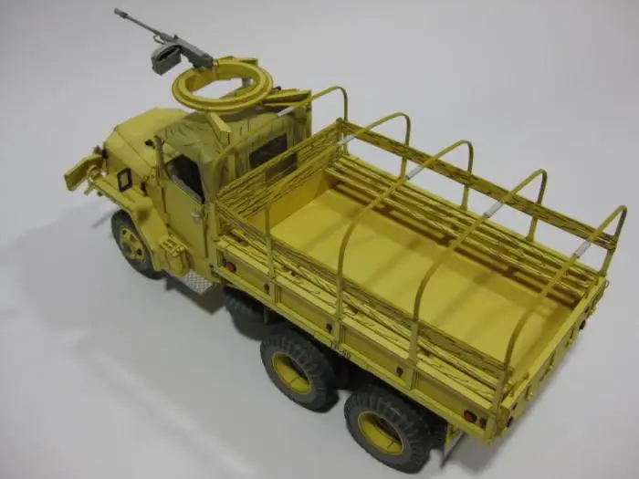 Второй мировой войны GMC M35 A2 2,5 тонн грузовой автомобиль 3D Бумага модель ди