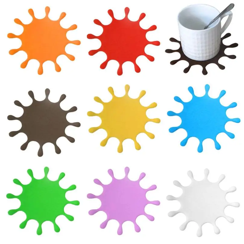 

Sun Shape Silica Gel Drink Coaster Tea Coffee Cup Mat Table Decor Tableware