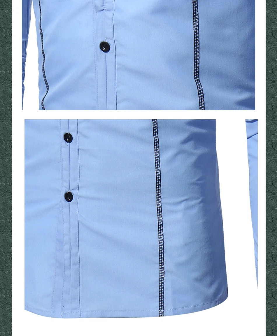 Горячая Демисезонный наряд Као от линии рубашка тонкая рубашка для отдыха полосы slim fit платье бизнес базы мужская рубашка с длинным рукавом