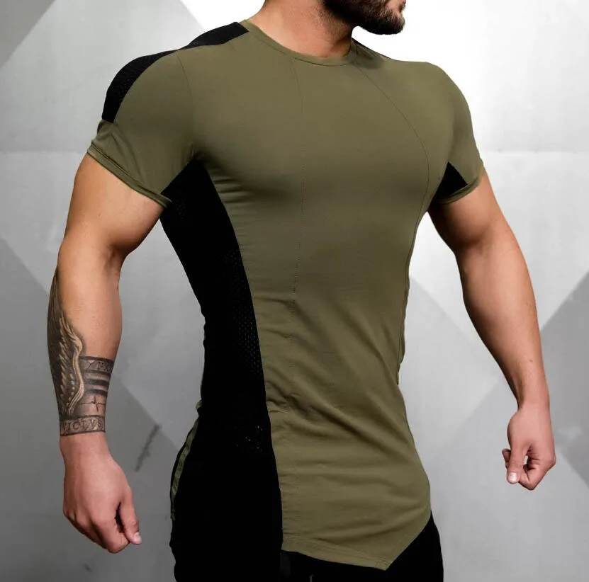 Мужская модная футболка весна лето новые рубашки для отдыха фитнес бодибилдинг с длинным рукавом мужские тонкие футболки одежда