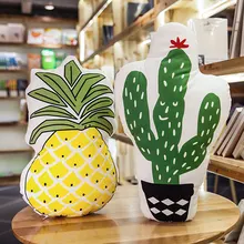 Пользовательские 3D творческий прекрасный ананас подушки автомобиль подушки завод кактус Nordic Home Decor диван офис сон подушка подарок