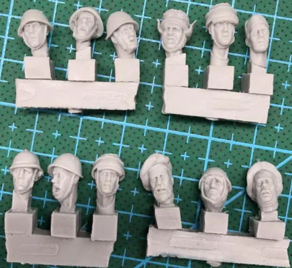 

1/35 Modified Parts Italy Head Style 2 For Soldiers 12pcs/set
