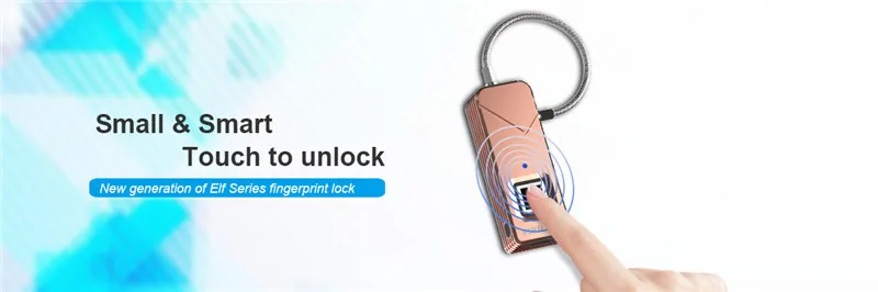 JIUSCAN отпечатков пальцев замок Водонепроницаемый Smart замка Hi-tech Keyless дверные замки с сплав цинка тела для дорожные сумки, багаж замки