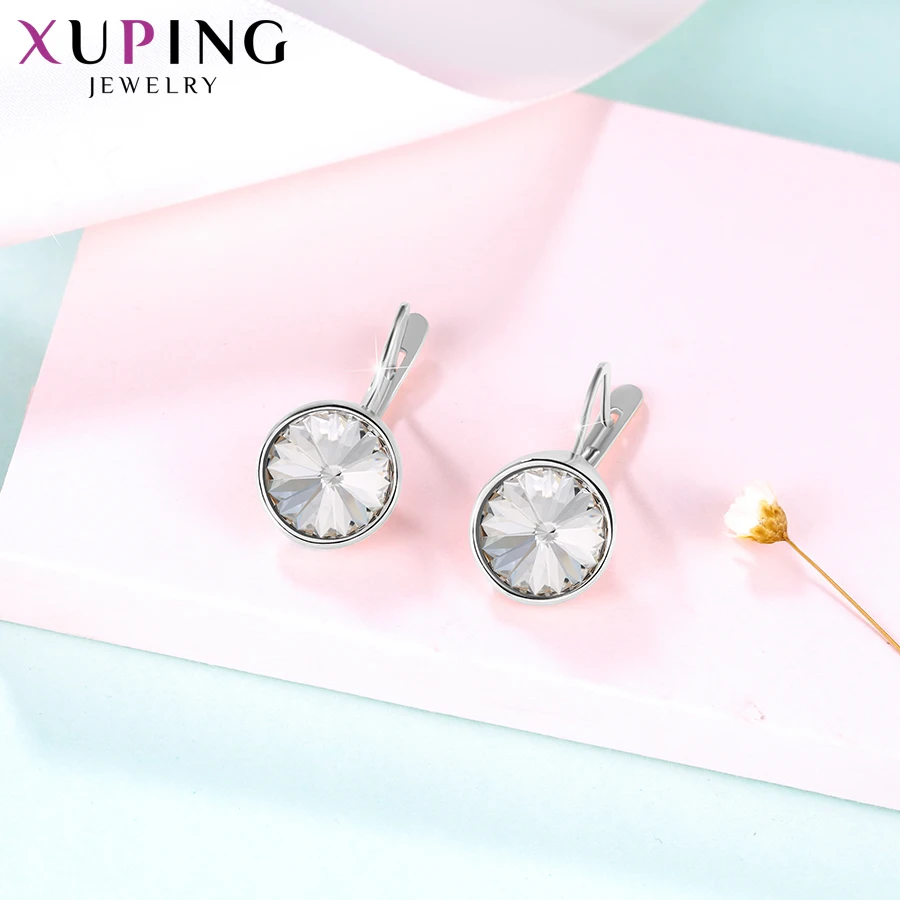 Xuping jóias aros brincos cristais de swarovski