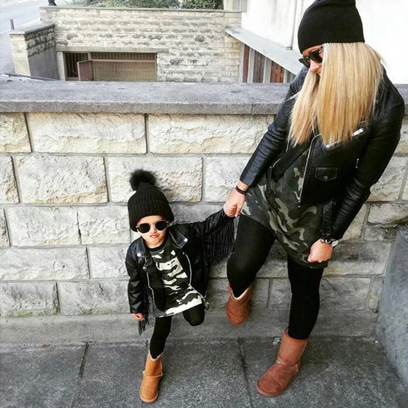 Jaquetas para Meninas do Bebê Cabolsa de Couro do Plutônio Jaqueta para Meninas Moda Primavera Jaqueta Borla Crianças Outerwear Cabolsa Outono Roupas 6 Jaquetas e casacos