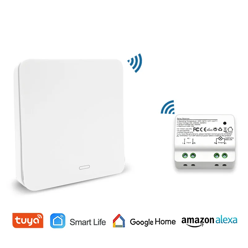 Tuya Smart Life WiFi Switch with RF Kinetic Self Powered ...