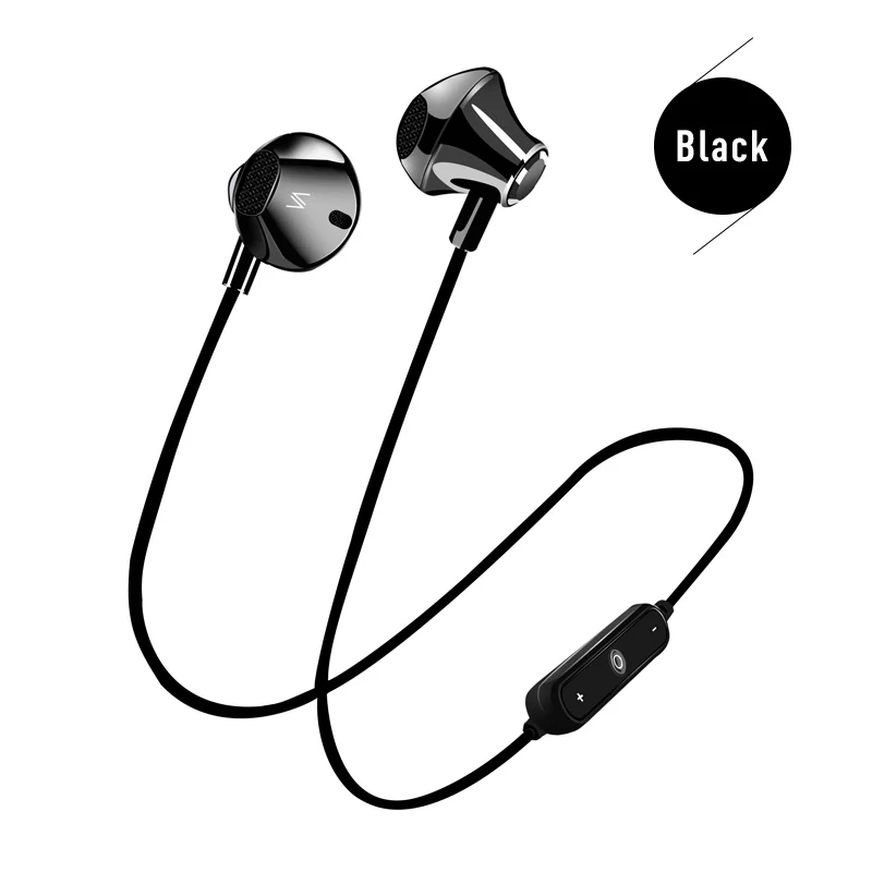 

2019 New Movement Headset Magnetic Attraction Wireless Bluetooth Headset Sports Stereo Music Earphone for IOS Android Phones JSX