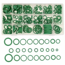 265 шт R134 кондиционер уплотнительное кольцо резиновые кольца водонепроницаемые коррозионные маслостойкие шайбы Авто зеленые уплотнительные кольца
