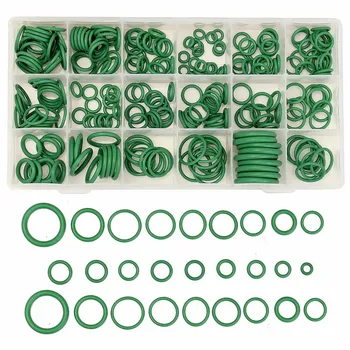 

265Pcs R134 Air Conditioning O-Ring Rubber Rings Waterproof Corrosion Oil Resistance Washer Auto Green O-Rings