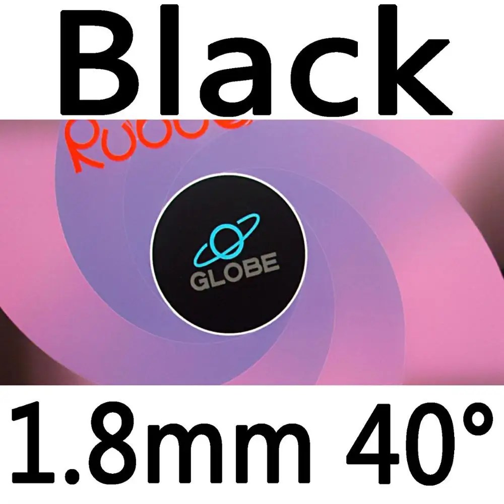 Глобус 999 пипсов в настольном теннисе резиновый с губкой для настольного тенниса ракетки летучая мышь игры в пинг-понг - Цвет: black 1.8mm H40