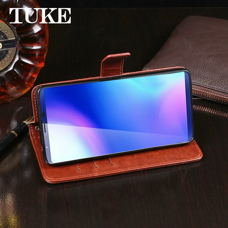 TUKE Роскошный Ретро из искусственной кожи чехол для Cubot X18 Plus мобильный телефон