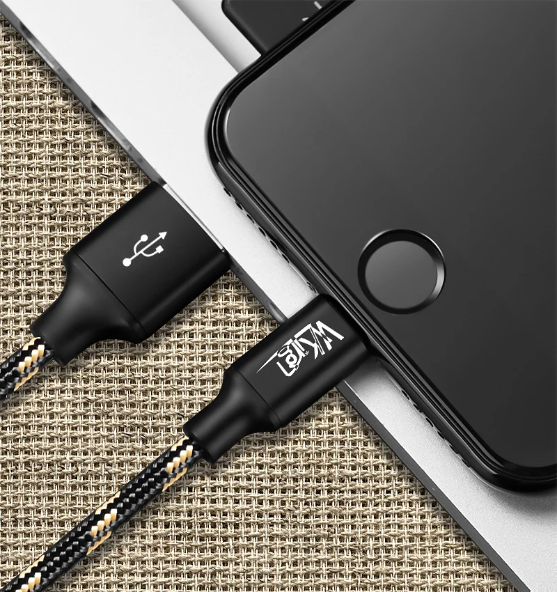 VVKing USB кабель 1,2 A зарядка данных м 2 м 3 м для ipad iPhone XS X 8 7 6 5 5S телефонный кабель металлический нейлоновый плетеный кабель для быстрой зарядки