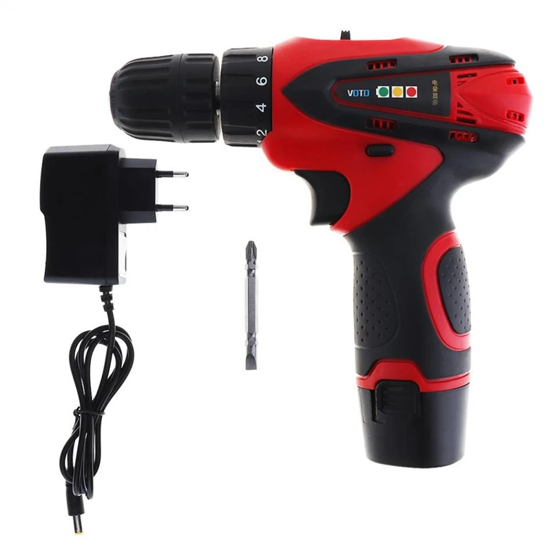

Voto Vt102 12V Electric Screwdriver Drill Lithium Battery Rechargeable Parafusadeira With Two-Speed Adjustment And Ac 100-240V