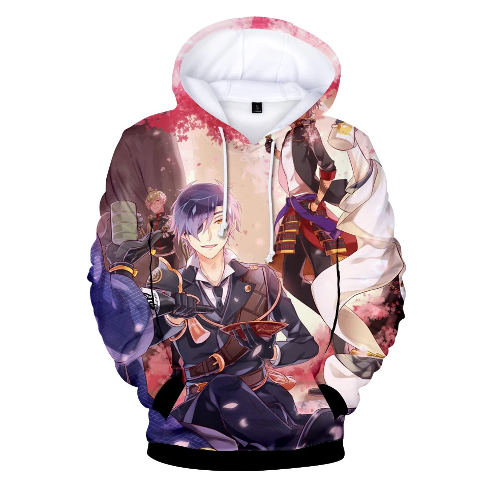 Толстовки с 3D принтом Touken Ranbu для онлайн игр толстовки капюшоном красивая уличная