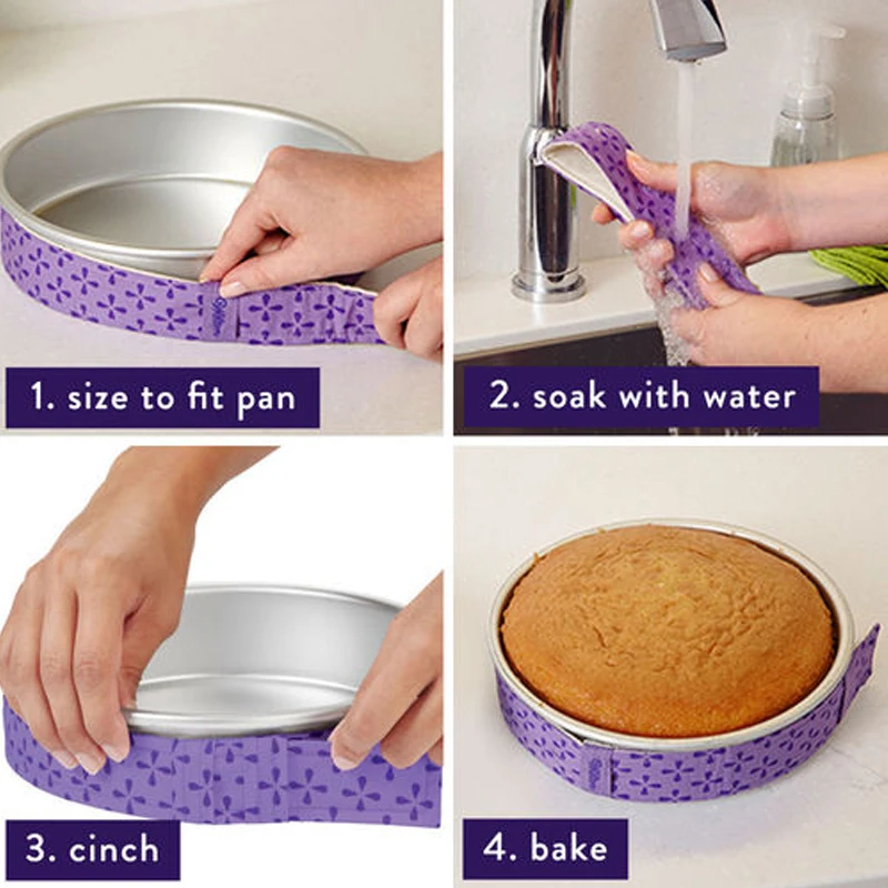 Выпекание-ровная полоса набор для торта сковорода полоски пояс Выпекание идеально уровневые торты Evenbake полоски для торта влажные торты инструменты для выпечки кухонная форма