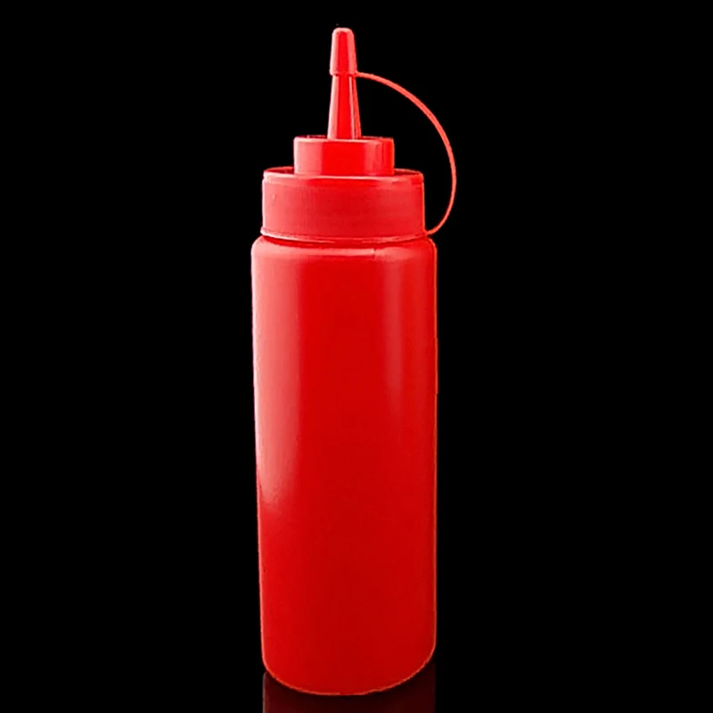 1 шт. 240 мл 8 унций бутылка для выдавливания кетчупский томатный соус горчицы сои Карри соус уксус Контейнер Прямая поставка - Цвет: Red