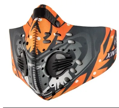 Взрослые пылезащитные ветрозащитные маски с активированным углем для занятий спортом на велосипеде, тренировок, бега, фитнеса, Регулируемая Маска на половину лица, Спортивная тренировочная маска - Цвет: Type 5