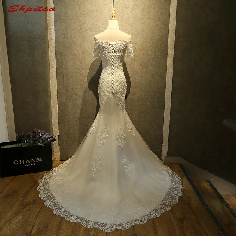 

Lace Mermaid Wedding Dress Sequin Tulle Wedding Gowns Weeding Weding Bridal Bride Dresses Weddingdress vestido de noiva