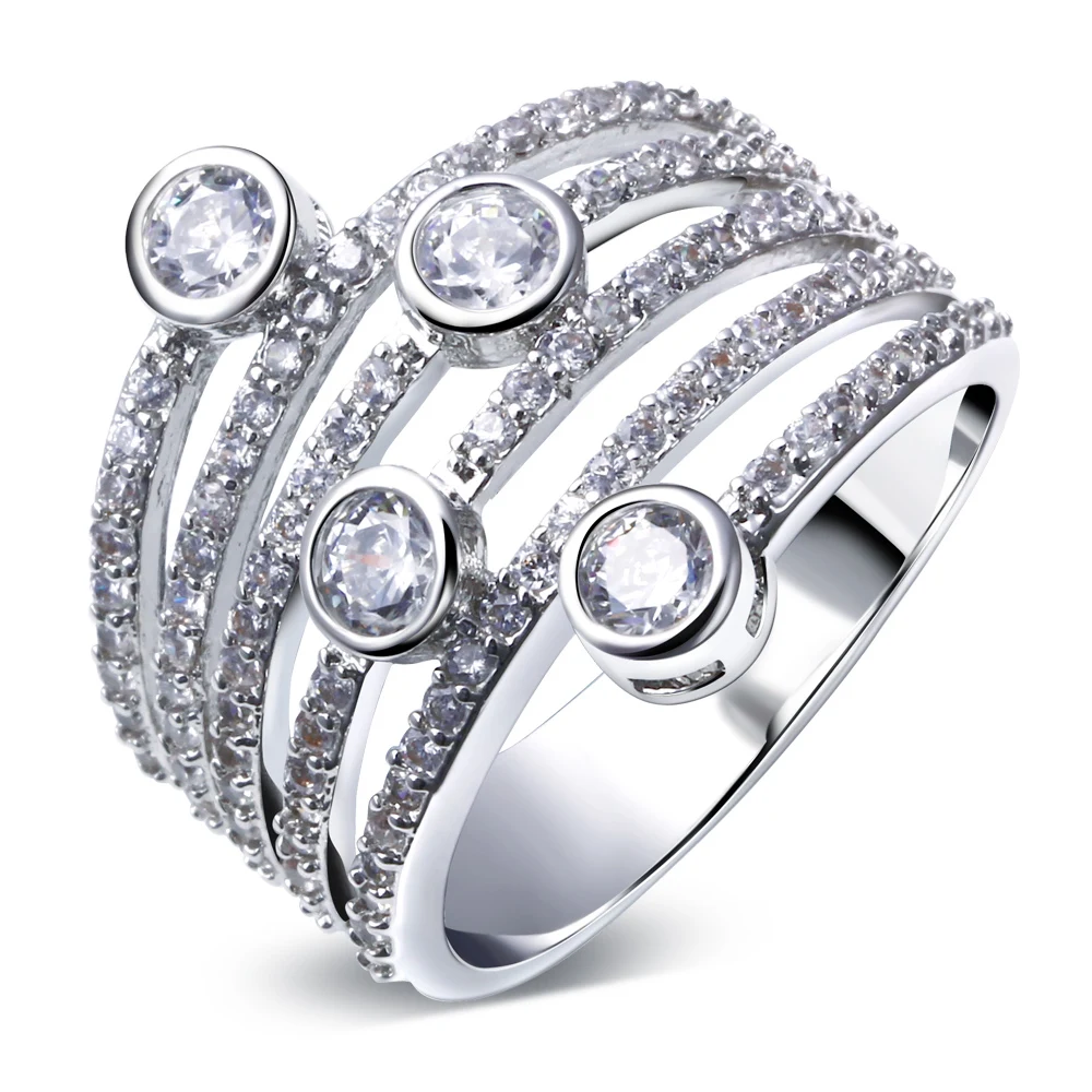 Luxury Hot Crystal Swan brand new design Zircon stone rings Jewelry