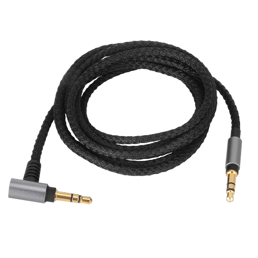 Audio nylon Cable for SONY WH 1000XM2 XM3 XM4 H800 WH H900N MDR 1R 1RNC S12SM1 HW300K SBH60 NC60 NC50 NC200D NC500D headphones