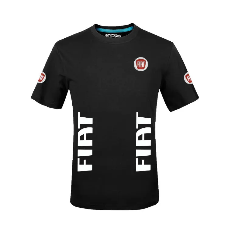 

New Solid color Mens Women cotton Fiat T-shirts Summer Style Short Sleeve Male Female T shirt Tops