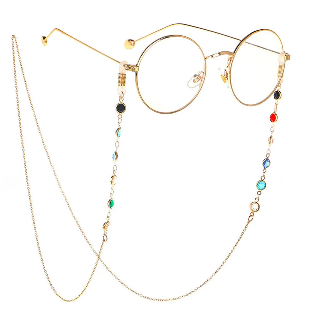 Beaded Sunglass Chains Stainless Steel Metal Eyeglasses Chain Reading Glasses Cords Eyewear