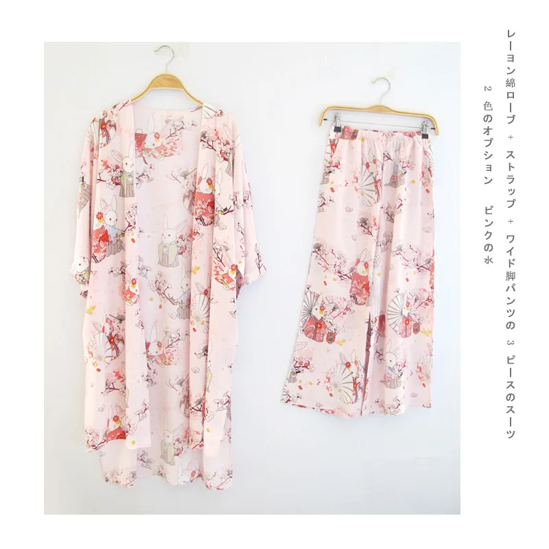 Fdfklak сезон: весна–лето комплект из 3 предметов Пижамы из хлопка; одежда для сна Для женщин комплект пижамы для женщин сексуальное ночное