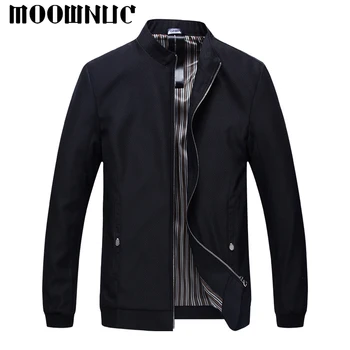 

MOOWNUC Gentleman High-grad Fashion MWC Jacket Classic style Business Casual Wind proof Youth Men Stand Collar Mens Coat Autumn
