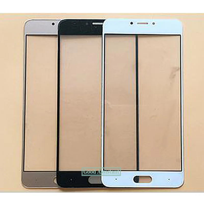 

Black/White/Gold Front Glass Lens Outer Lens Glass For Casper Via A1 screen front outer glass lens (not touch screen/digitizer )