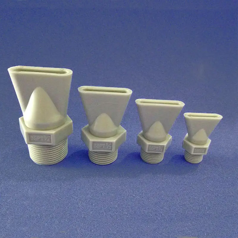 

free shipping ! ! ( 10 pcs/lot ) 1/4" 3/8" 1/2" 3/4" BSPT , PP Material Flat Wind Jet Air Nozzles,flat fan nozzle