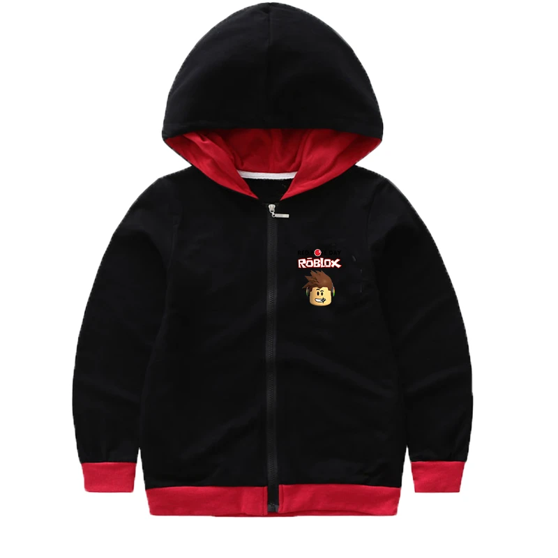 Cartoon Roblox Hoodies Jacket For Boy Casual Boy Hoodies Jacket Children Cotton Thick Zipper Outwear Jacket For Kid Hot 3 14y Hoodies Sweatshirts Aliexpress - roblox zipper hoodie