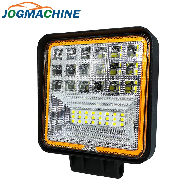 

Square Two-Color Work LED Light Bar 126W Car Light Bright Beam 12v Led For Jeep ATV UAZ SUV Truck Tractor Off-road Spot Light