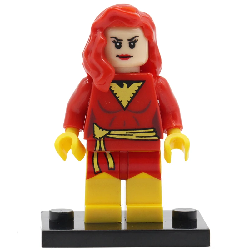 POGO Dark Phoenix X men SuperHeroes Black Canary PG219 Building Blocks Bricks DIY Kids Gifts font