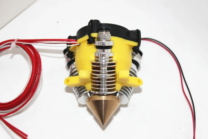 Brass Multi Color Nozzle 3 IN 1 OUT 0.4mm For 1.75mm Filament Multi