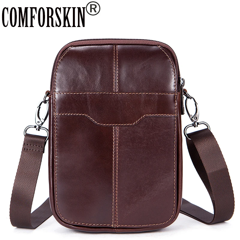 

COMFORSKIN Bolsa Masculina New Arrivals Genuine Leather Vintage Style Men Messenger Bags 2018 High Quality Men Leather Bags