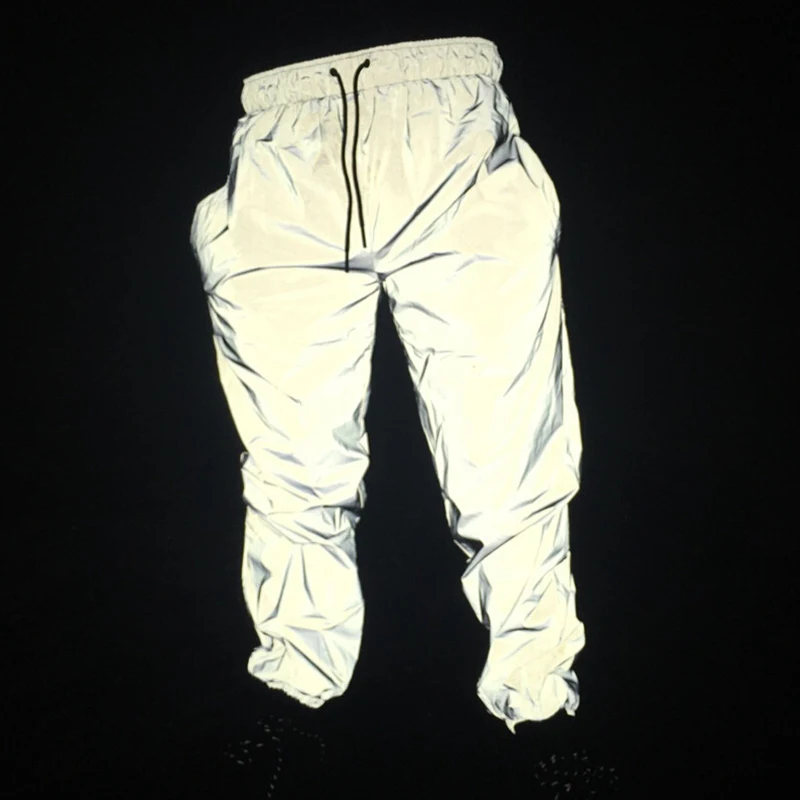 Many Pockets Techwear Rainbow Color Reflective Cargo Pants With Blet Women  Harajuku Casual Elastic Waist Joggers Dropshipping - Pants & Capris -  AliExpress