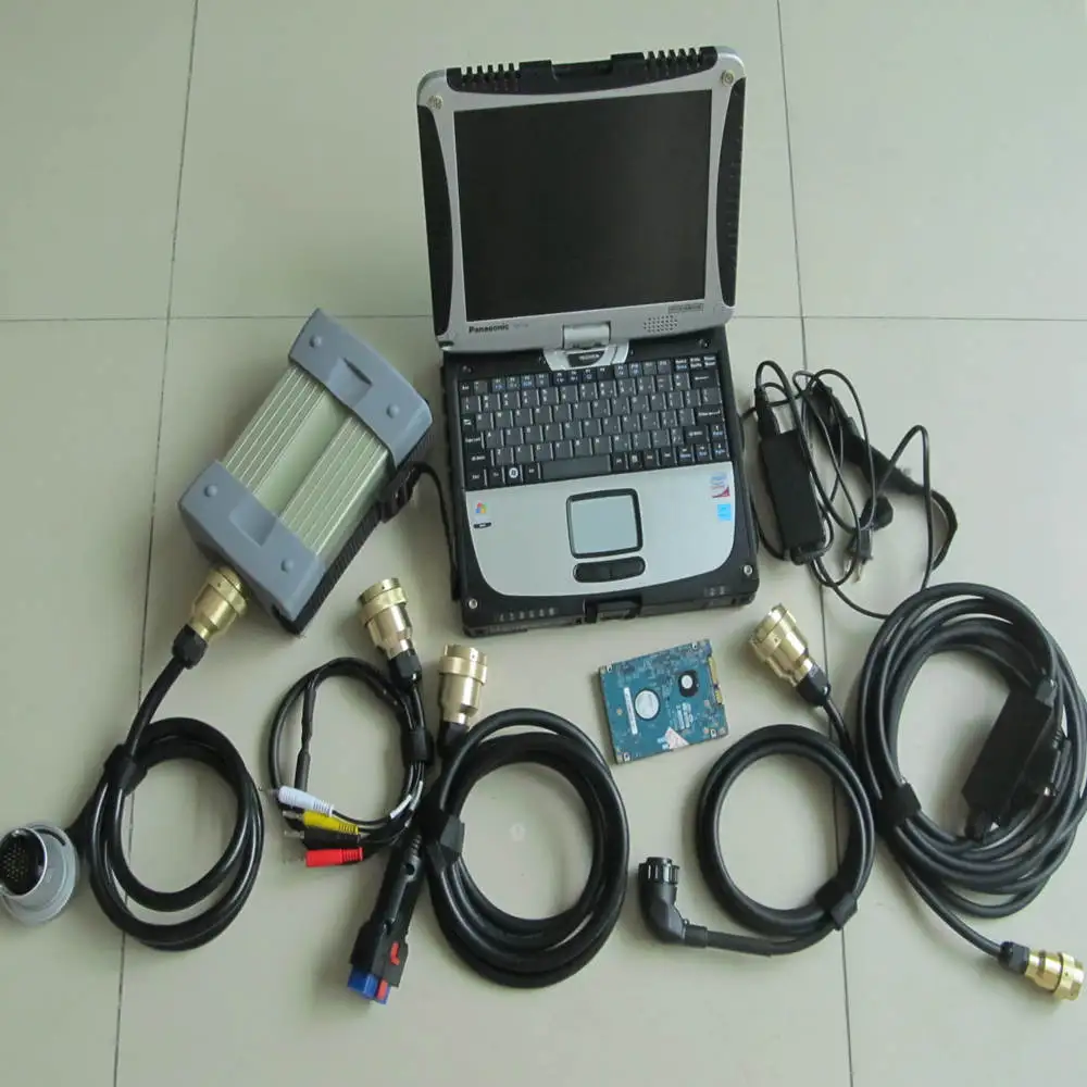 

2016 A++ quality MB STAR C3 All New red Relay and five Strong Copper Cable star c3 hdd in CF-19 Toughbook diagnoscit pc DHL free