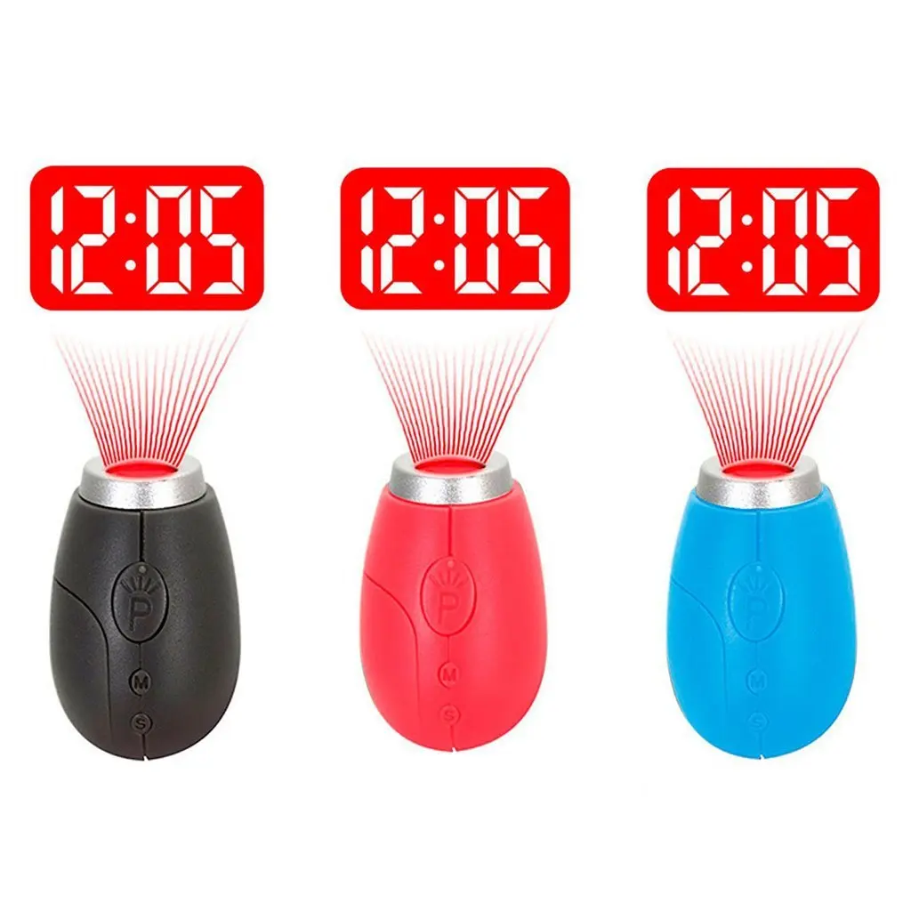 Digital Projection Clock LED Portable Clocks Mini Clock With Time