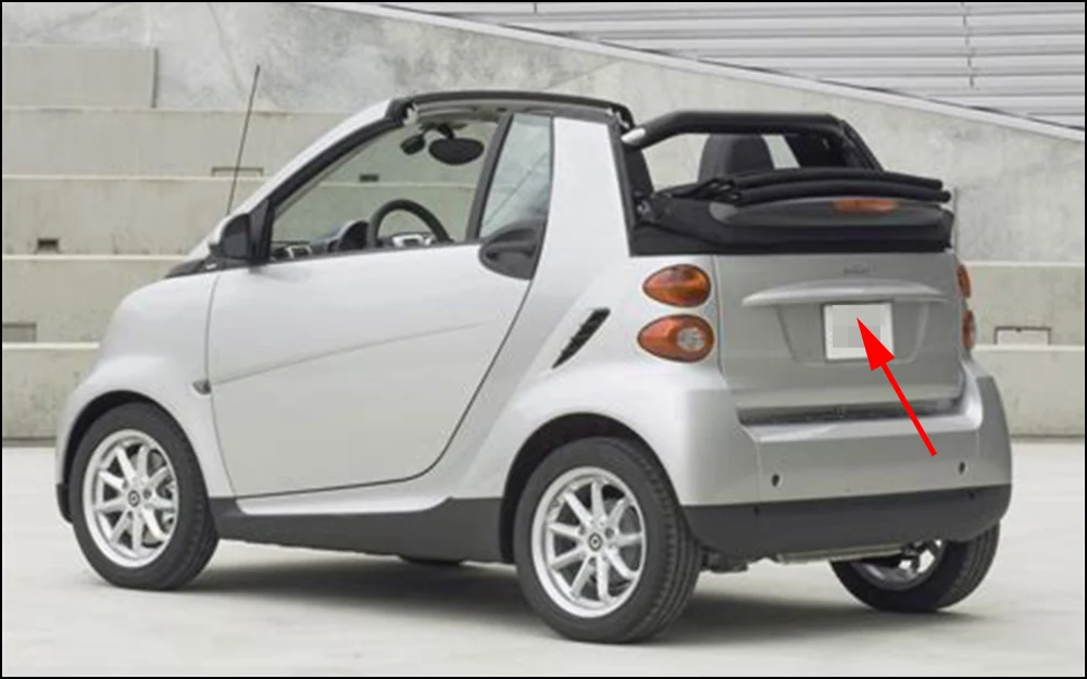 AUTONET резервного копирования камера заднего вида для Smart Fortwo Cabrio 2007 2008 2009 2010 2011 2012 2013 Ночное видение номерной знак камеры