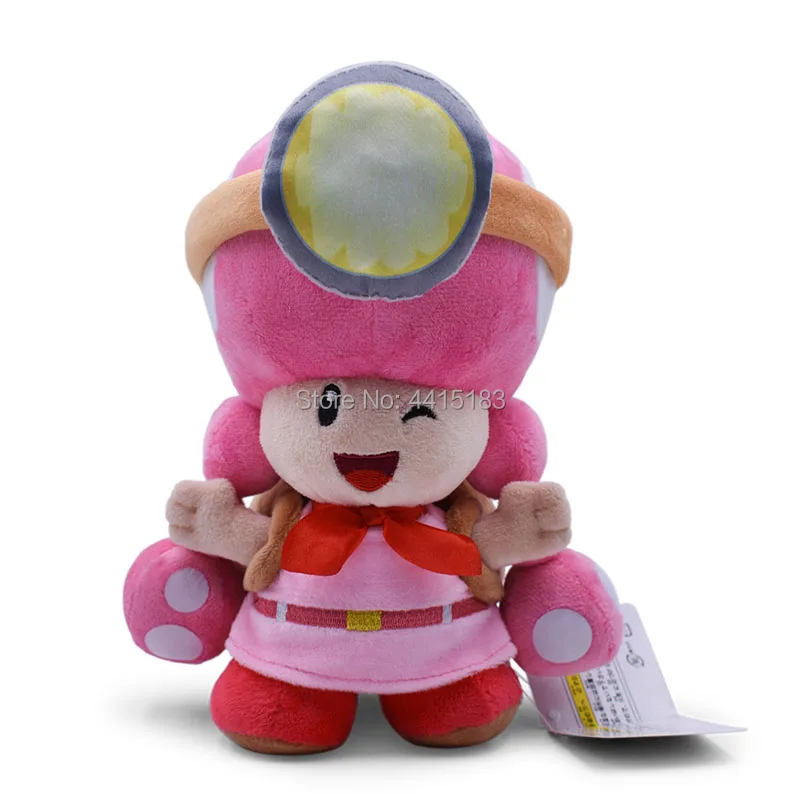 Аниме Super Mario Bros Toadette Peluche рюкзак искатель сокровищ Кукла плюшевые мягкие с наполнением, детская игрушка, рождественский подарок