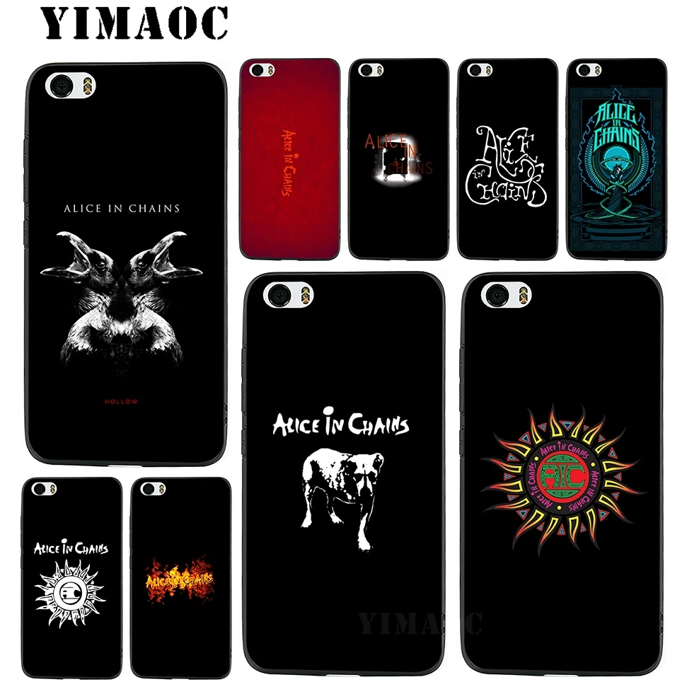 YIMAOC Alice In Chains Bands Soft Silicone Case for Xiaomi Redmi 6 Note 4X 4A 5A 5 Plus MiA1 A2 Pro Lite Mi 8 A1 |
