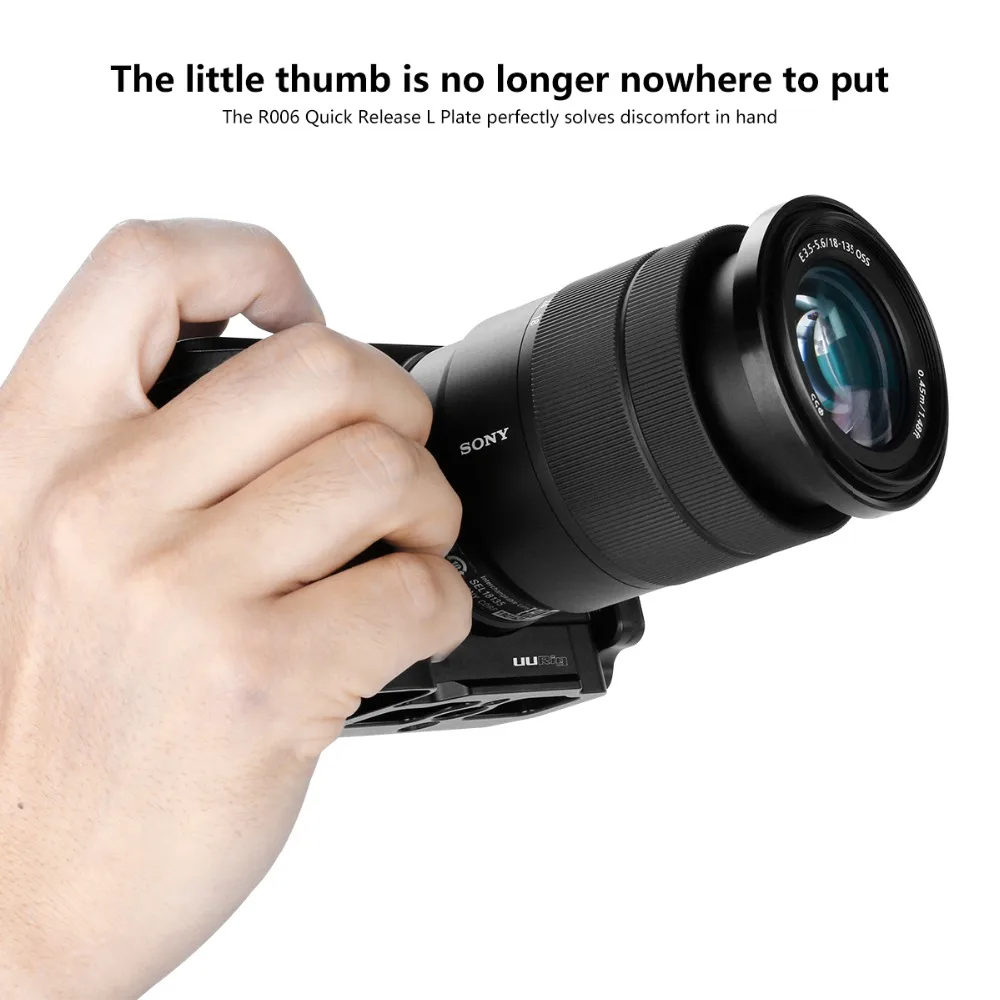 UURIG R006 для SONY A6400 6300 A6100 Vlog БЫСТРОРАЗЪЕМНАЯ L пластина Veritical держатель кронштейна