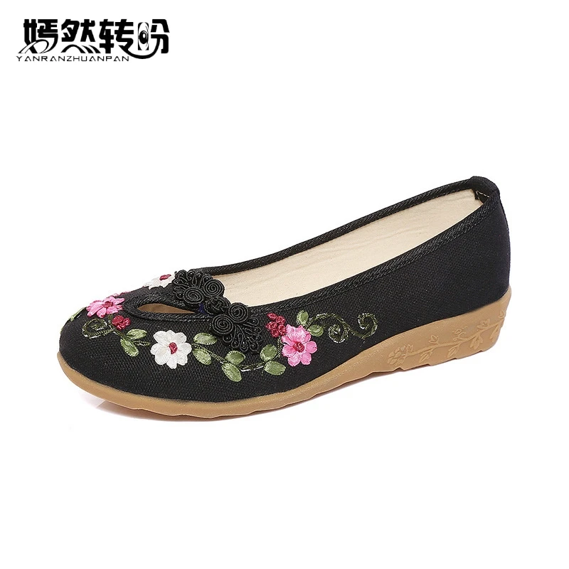 platform shoes with flowers