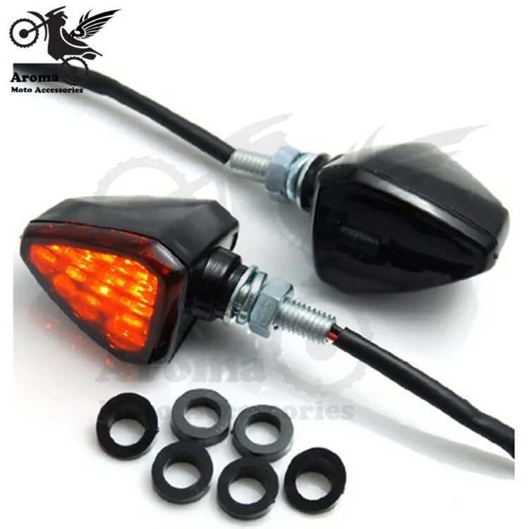 

black smoke lens motocross ATV Off-road moto dirt pit bike motorcycle flashers motorbike brake light scooter turn signal light