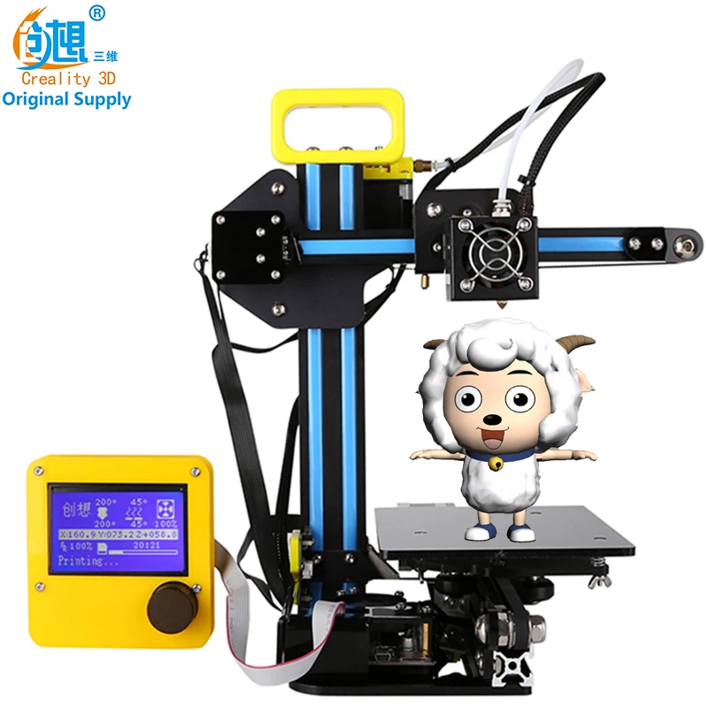 2017 Hot Sale CREALITY 3D Newest Aluminium Extrusion Cheap Mini CR-7 3D Printer DIY Kit 3d printing Filaments 8GB SD card LCD