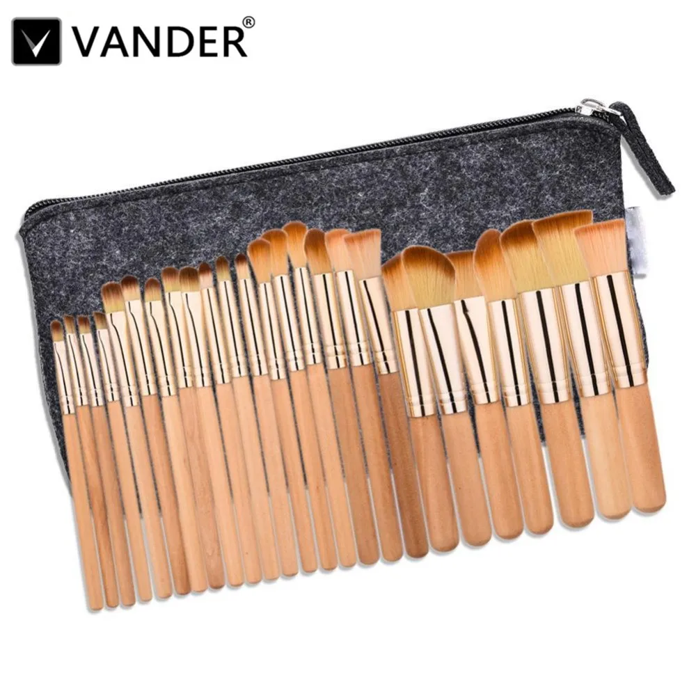 Vanderlife 25Pcs Professional Makeup Brushes Set Foundation Eye Shadows Lipsticks Powder Blending Brush Tools Pincel Maquiagem | Красота и