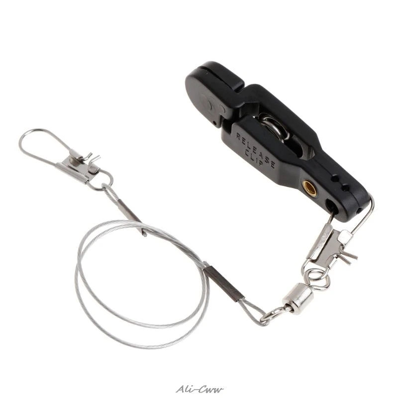 

Fishing Clip With Wire Rope Tension Release Planer Snap Grip Trolling Trigger Clips Tackle Accessories