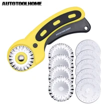 Роторный резак с 10 шт. 45 мм заправки Pinking набор кружевных лезвий для Olfa Dafa резак лоскутное Искусство ремесло швейные инструменты