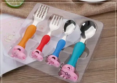 

4pcs/lot 304 table wate, stainless steel children,Fork gift tableware set